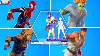 Fortnite Street Fighter Sakura's Dance (Victory Sway Built-In Emote) シ