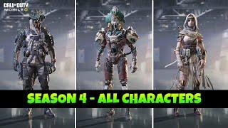 Season 4 All Free & Paid, Battle Pass Characters COD Mobile - S4 CODM Leaks