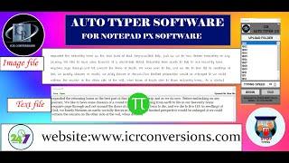 Auto Typer Software For Notepad PX | Notepad PX Conversion Software| PX Notepad Converter Software|