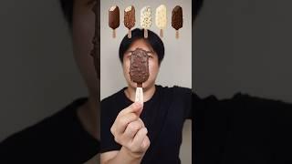 EATING VARIOUS FLAVOR OF MAGNUM MINI ICE CREAM #asmr #mukbang #shorts