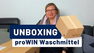 Waschmittel-Paket von proWIN - Unboxing mit Tipps, Wäschebaukasten