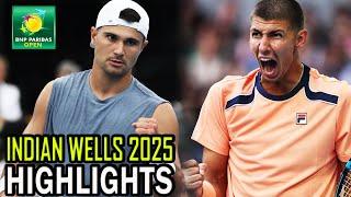 Marcos Giron vs Alexei Popyrin Round 3 Highlights | Indian Wells 2025