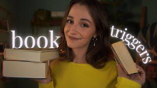 ASMR | Relaxing Book Triggers & Reviews  (tapping, tracing, ear to ear tingles)