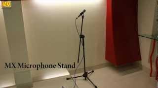 How to install a Microphone Stand for microphones in a studio or on stage