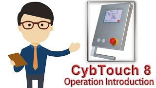 Cybelec CybTouch 8P operation manual for hydraulic press brake machine, how to use CT8 controller