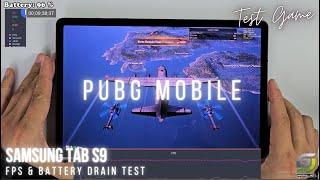 Samsung Galaxy Tab S9 test game PUBG Mobile