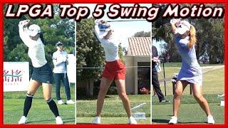LPGA Top 5  Beautiful Swing & Slow MotionsㅣNelly Korda/Jin Young Ko