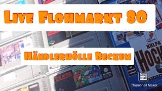 Live Flohmarkt 80  Die Händlerhölle in Beckum mit viel Nintendo Gamecube und mehr