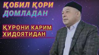 ҚОБИЛ ҚОРИ ДОМЛАДАН ҚУРОНИ КАРИМ ҲИДОЯТИДАН.