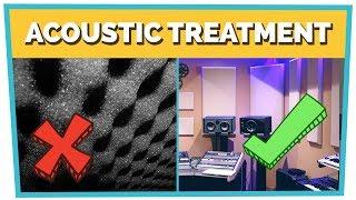 ACOUSTIC TREATMENT - How to Build a KILLER Home Studio
