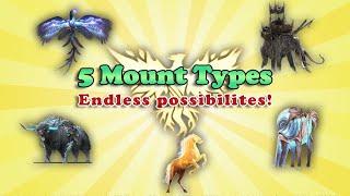 Ashes of Creation - 5 mount types and UNLIMITED possibilities!