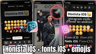 HONISTA iOS ️‍ INSTAGRAM ESTILO IPHONE | FONTES IOS + EMOJIS IOS + REPOST COM BORDAS CURVADAS 