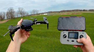 LSRC S7S 3 Axis Gimbal GPS Drone Flight Test Review