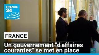 En France, un gouvernement "d'affaires courantes" se met en place • FRANCE 24