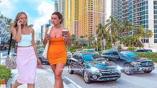 Sunny Isles Beach Florida. Miami Beach Florida 4K HDR City Walking Tour