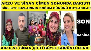 Esra Erol Sinan ve Arzu barıştı çift birlikte kızlarının doğum gününü kutladılar görüntüler aşk