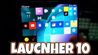 SAMSUNG GALAXY Z FOLD 5 LAUCHER 10 REVIEW!!| MY FAVORITE LAUNCHER!!