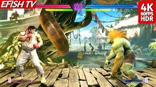 Ryu vs Blanka (Hardest AI) - Street Fighter 6 | PS5 4K 60FPS