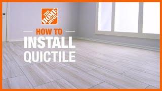 How To Install QuicTile by @DaltileTile  Porcelain Tile | The Home Depot