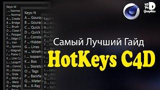 Самый лучший гайд  HotKeys в Cinema 4D / The best HotKeys guide in Cinema 4D