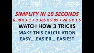 Amazing Decimal Multiplication Simplification