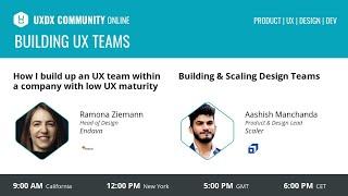 Building UX Teams
