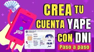 Cómo CREAR una CUENTA de YAPE con DNI | Billetera digital