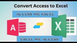 Import and export Excel data into Access database