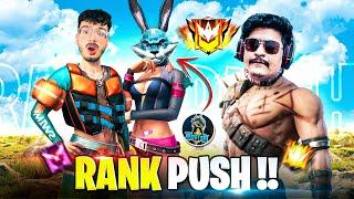 RAISTAR & RISHABH LIVE RANK PUSH Garena Free Fire !! #gyangaming    #raistar #freefire