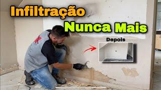 COMO RESOLVER INFILTRAÇÃO/UMIDADE DE PAREDE de forma simples