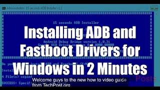 How to Install ADB and Fastboot Drivers in 2 Minutes in Windows