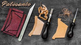 High quality leather craft tools  PALOSANTO factory review [RU Sub]