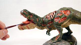 How to make a ZOMBIE T-REX from Polymer Clay