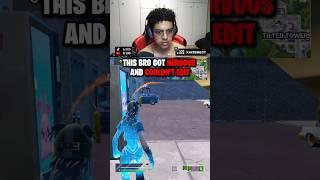 THIS BRO GOT NERVOUS! #fortnite   #shorts  #viral #gaming #memes