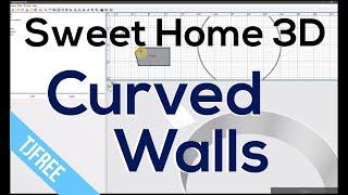 SweetHome3D - Draw Round, Curverd, Circle Walls