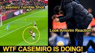 Amorim Furious Reaction After Casemiro Terrible Shot Missed Clear Chance against Newcastle