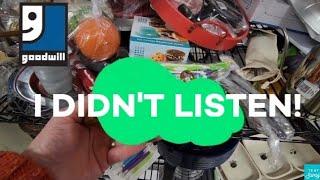 I Didn't Listen But I Have a Good Excuse! - Shop Along With Me - Goodwill Thrift Store