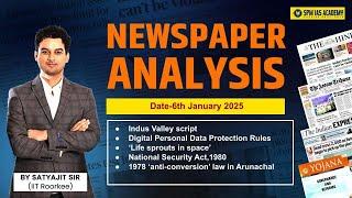 Newspaper Analysis for UPSC and APSC | 6th January 2025 | APSC and UPSC Exam Preparation | SPM IAS