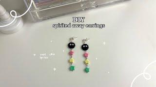 making spirited away inspired clay earrings 