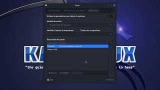 Comment ajouter et changer la langue du clavier sur Kali Linux  (ANGLAIS-FRANÇAIS)