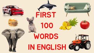 First 100 Words In English For Kindergarten| First One Hundred Words | My First 100 Words In English