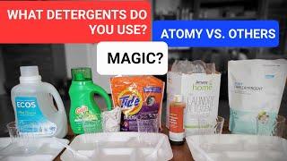Atomy Laundry Detergent vs. Store Brands and AMWAY/Demo/Review/SHOCKING RESULTS!