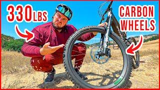 Will A 330lb Mountain Biker Destroy Carbon Wheels?