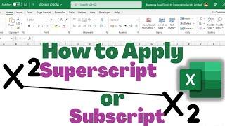 How to Apply Superscript and Subscript in Excel [In One Minute]️