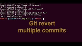 Git revert multiple commits || Ajit Singh