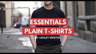 Plain T-Shirts - Men's Wardrobe Essentials - V-Neck, Crew Neck, Designer, Budget, Cheap