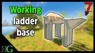 7 Days To Die - Easy Horde Night Base Defense Design - Ladders? Well It worked.