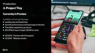 Unity 2019 Roadmap - Unity at GDC 2019