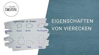 Eigenschaften von Vierecken - so unterscheiden sie sich (Inkl. Arbeitsblatt)