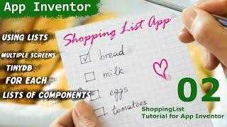 Learn app inventor Make a shopping list planner APP tutorial 02